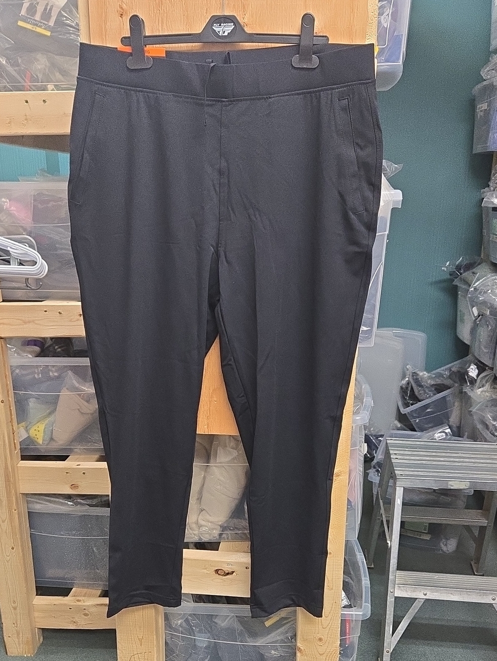 Reflex Size XXL Black High Rise Performance Knit Ankle Pant